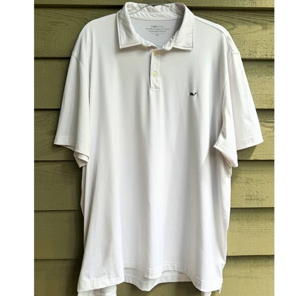 Vineyard Vines On-The-Go Sankaty Polo Shirt White XXL - Picture 1 of 6